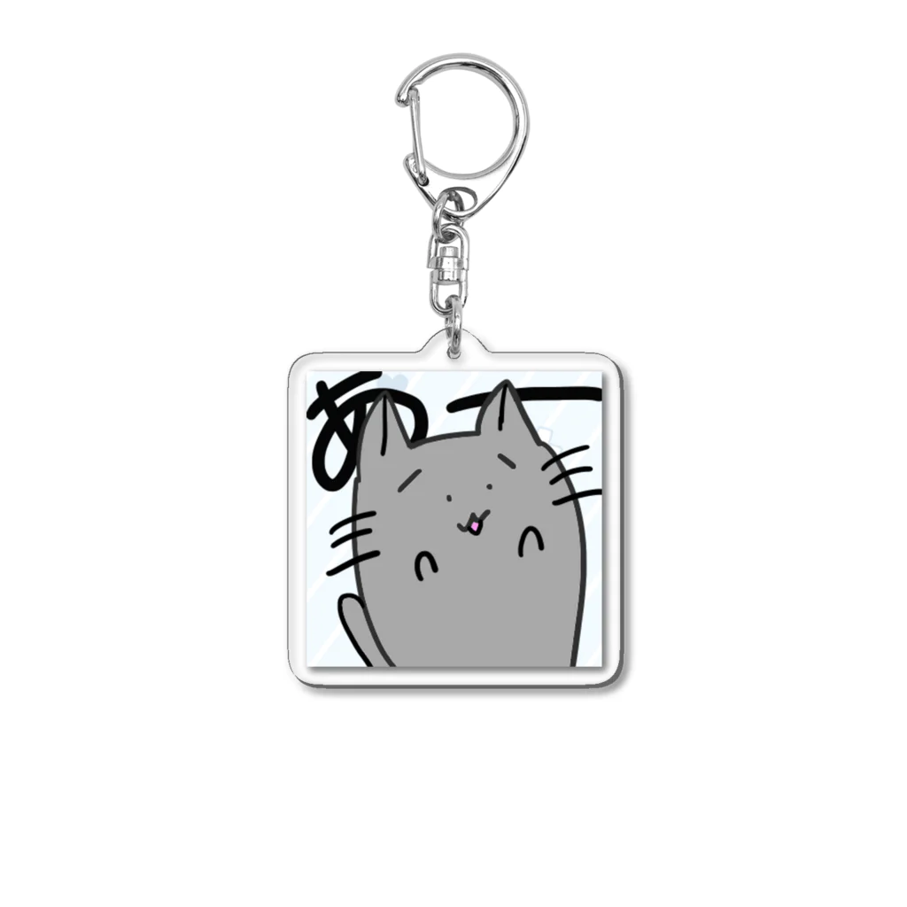 銀羽アニタ🩶🐈‍⬛@個人勢VTuberの銀羽アニタ(マスコット) Acrylic Key Chain