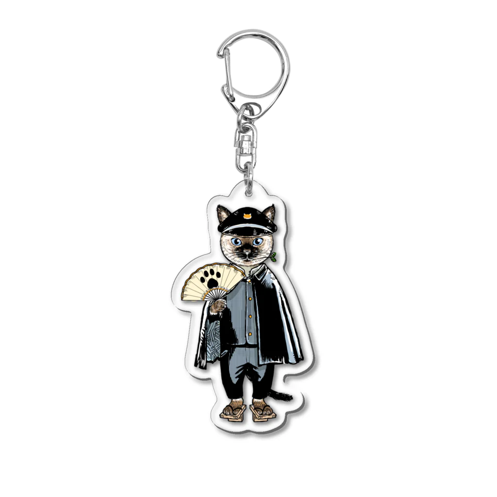 OKAYU_FACTORYのシャム猫のバンカラ Acrylic Key Chain