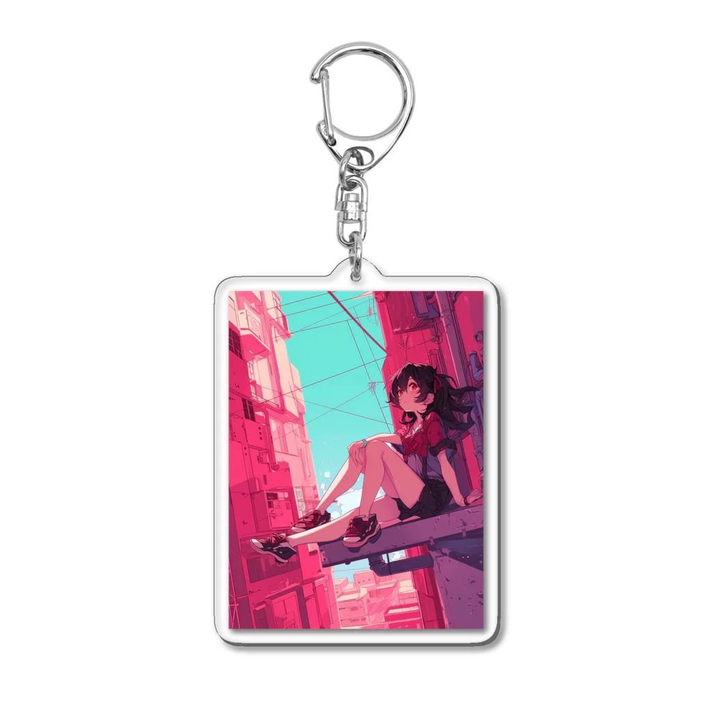 AQUAMETAVERSEの赤線地帯の女性　kouchan 1616 Acrylic Key Chain