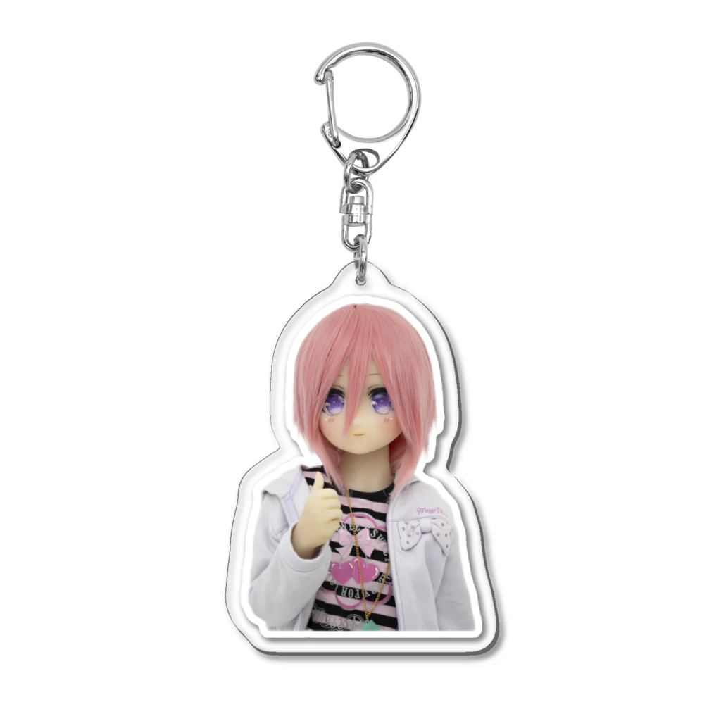 爆裂かぶと虫のサムズアップあんちゃん Acrylic Key Chain