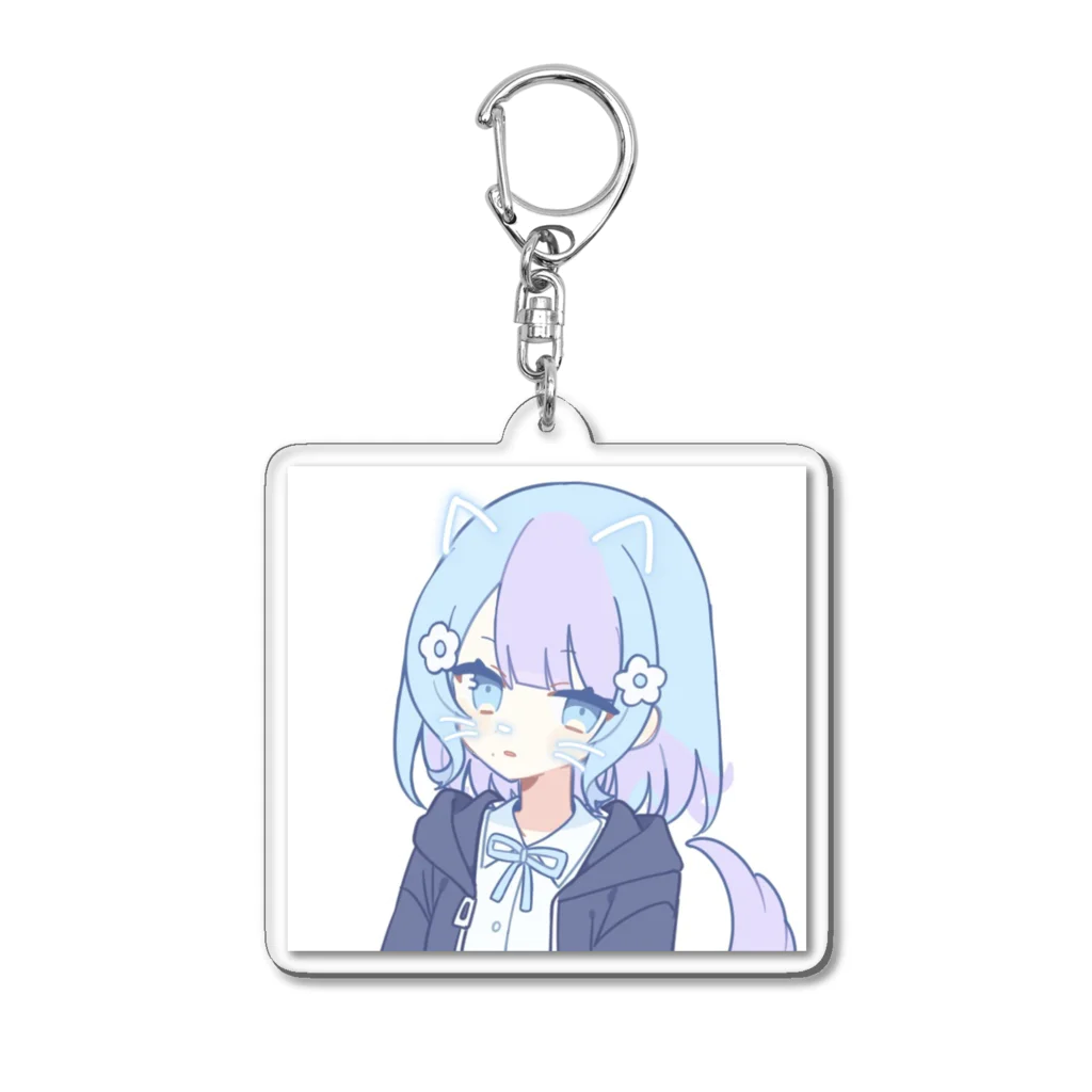 猫耳少女のパール Acrylic Key Chain