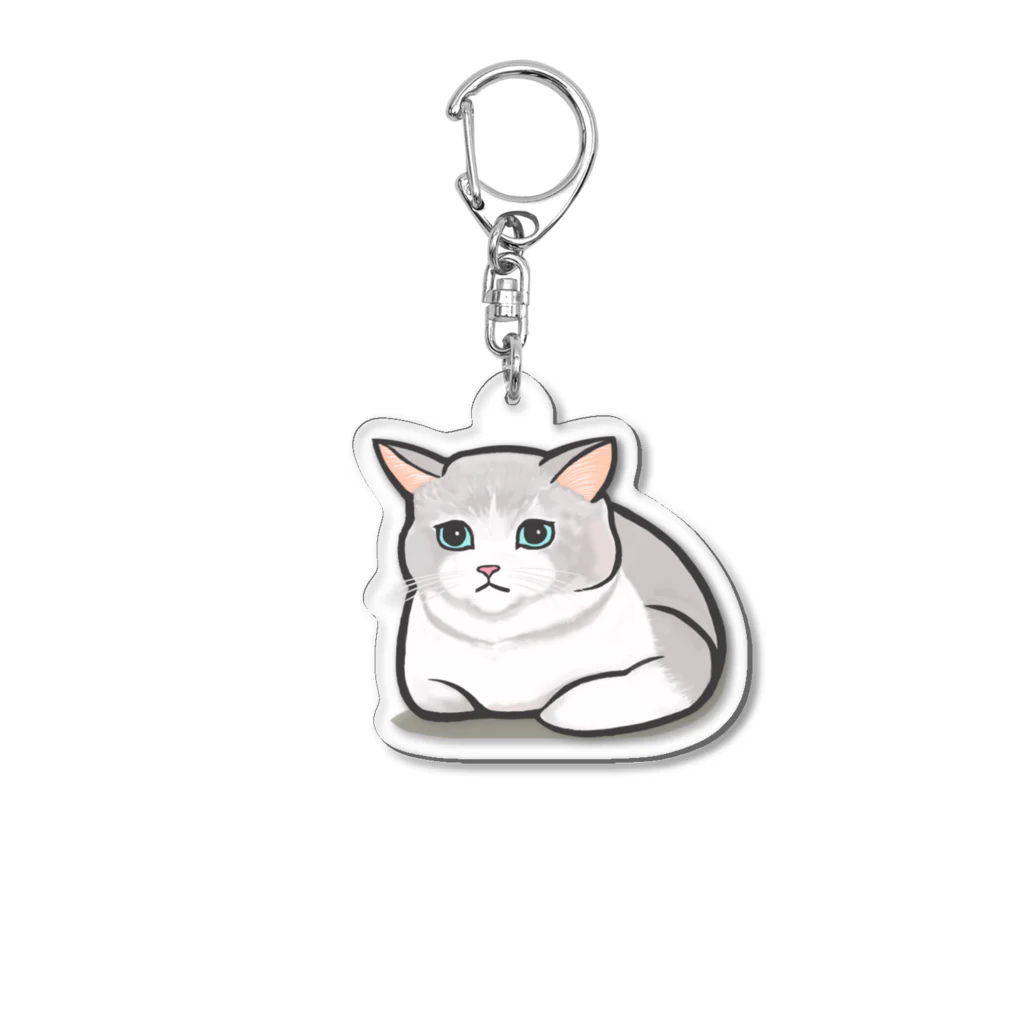 PERIDOTの香箱座りねこ Acrylic Key Chain