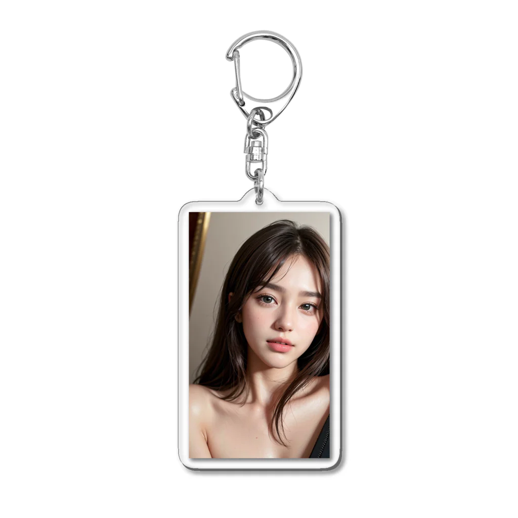 アタオカ1号のAI美少女(アップ) Acrylic Key Chain