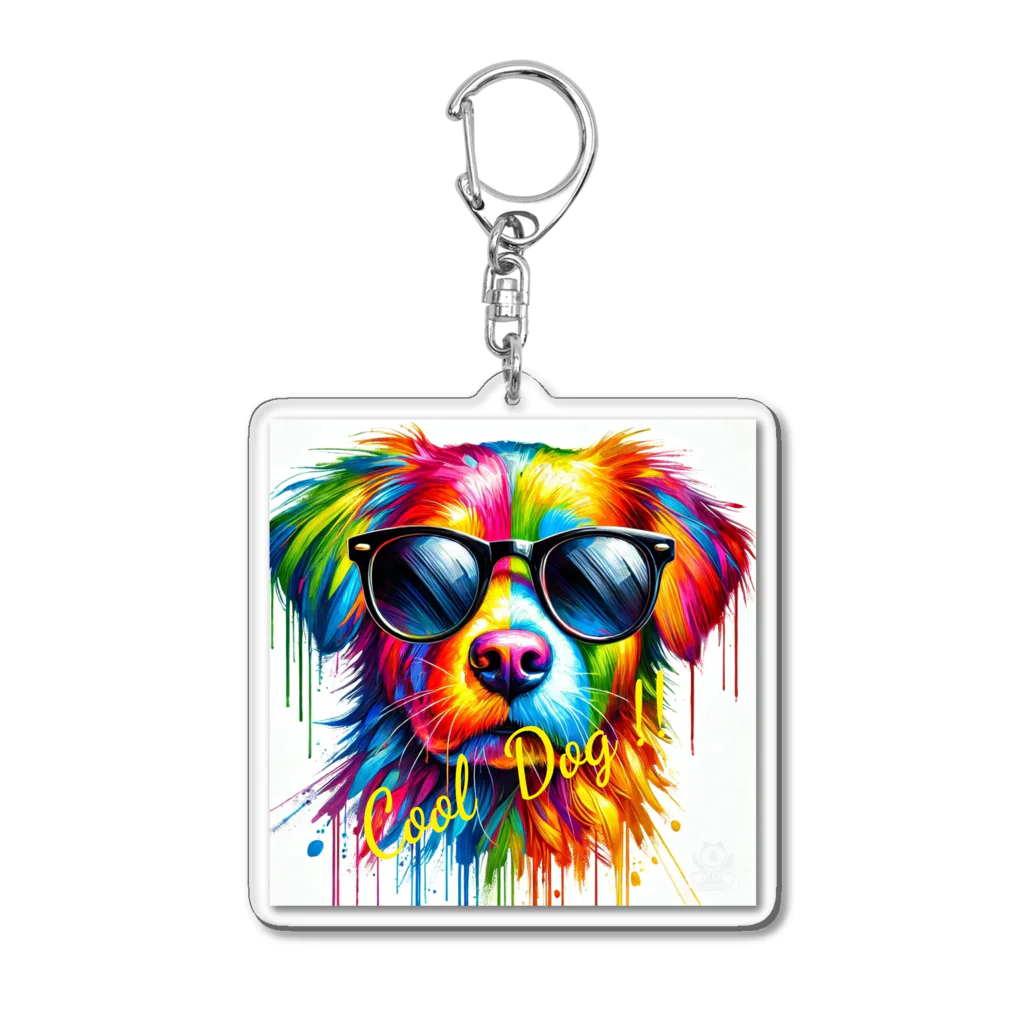 mio_shopのCool Dog !! Acrylic Key Chain