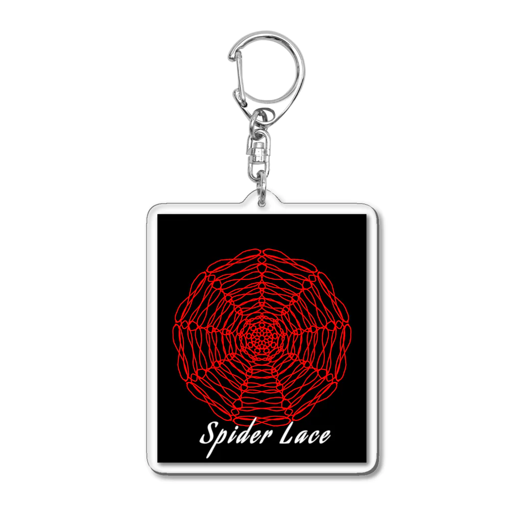 soundのSpider Lace Acrylic Key Chain