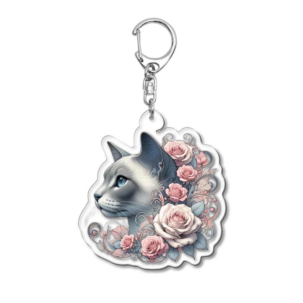 An_Momoのバラ猫ちゃん🌹 Acrylic Key Chain