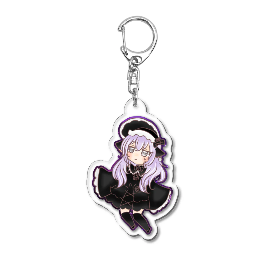 ゆるっとゆずねこのゴスロリちゃん Acrylic Key Chain