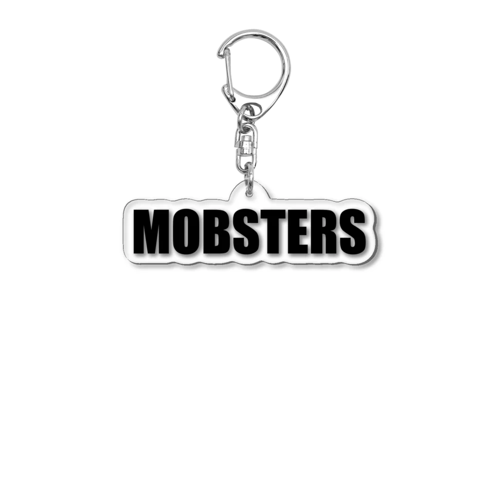 MOBSTERSの" MOBSTERS " BLACK LOGO アクリルキーホルダー