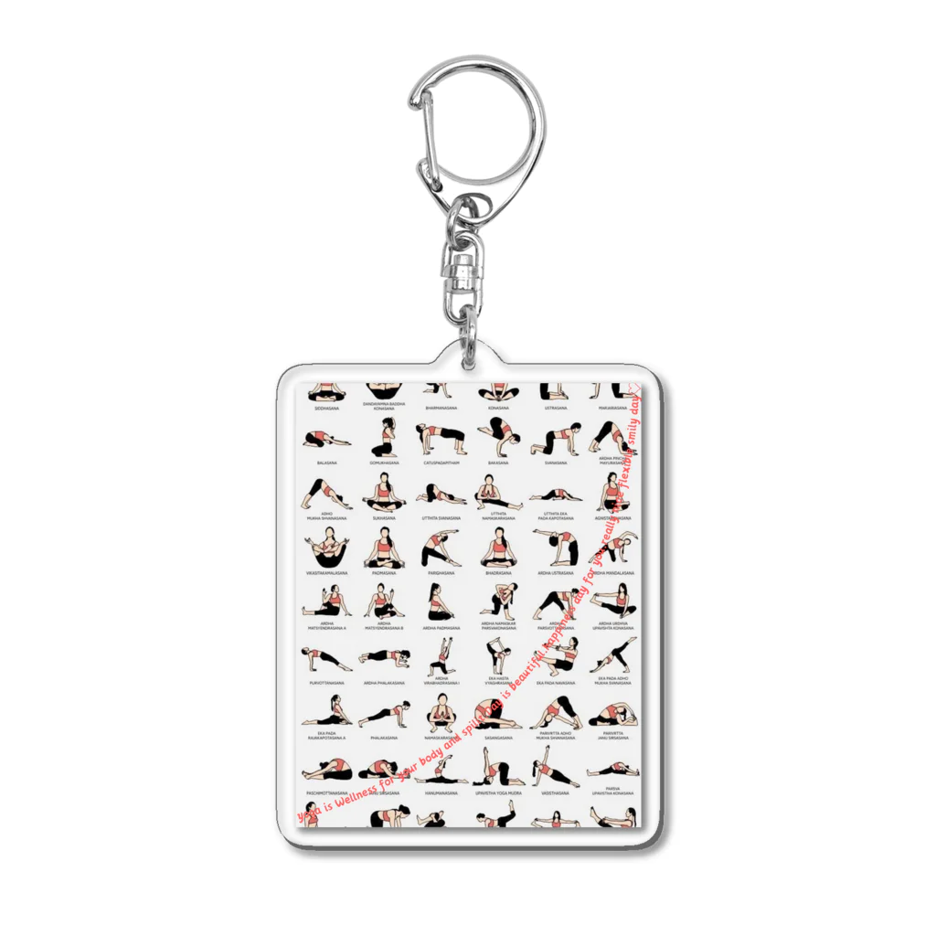 Shop Miwa1 のYoga◉meditation△▲ Acrylic Key Chain