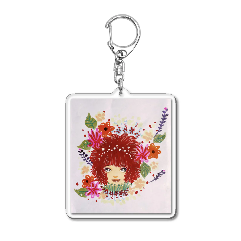 YUKAO★JAPANの花の妖精⭐︎みんみん Acrylic Key Chain