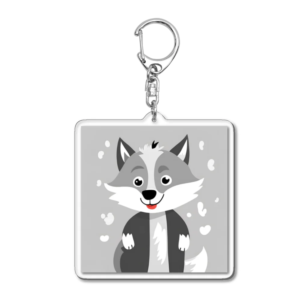 BASHのおおかみくん Acrylic Key Chain