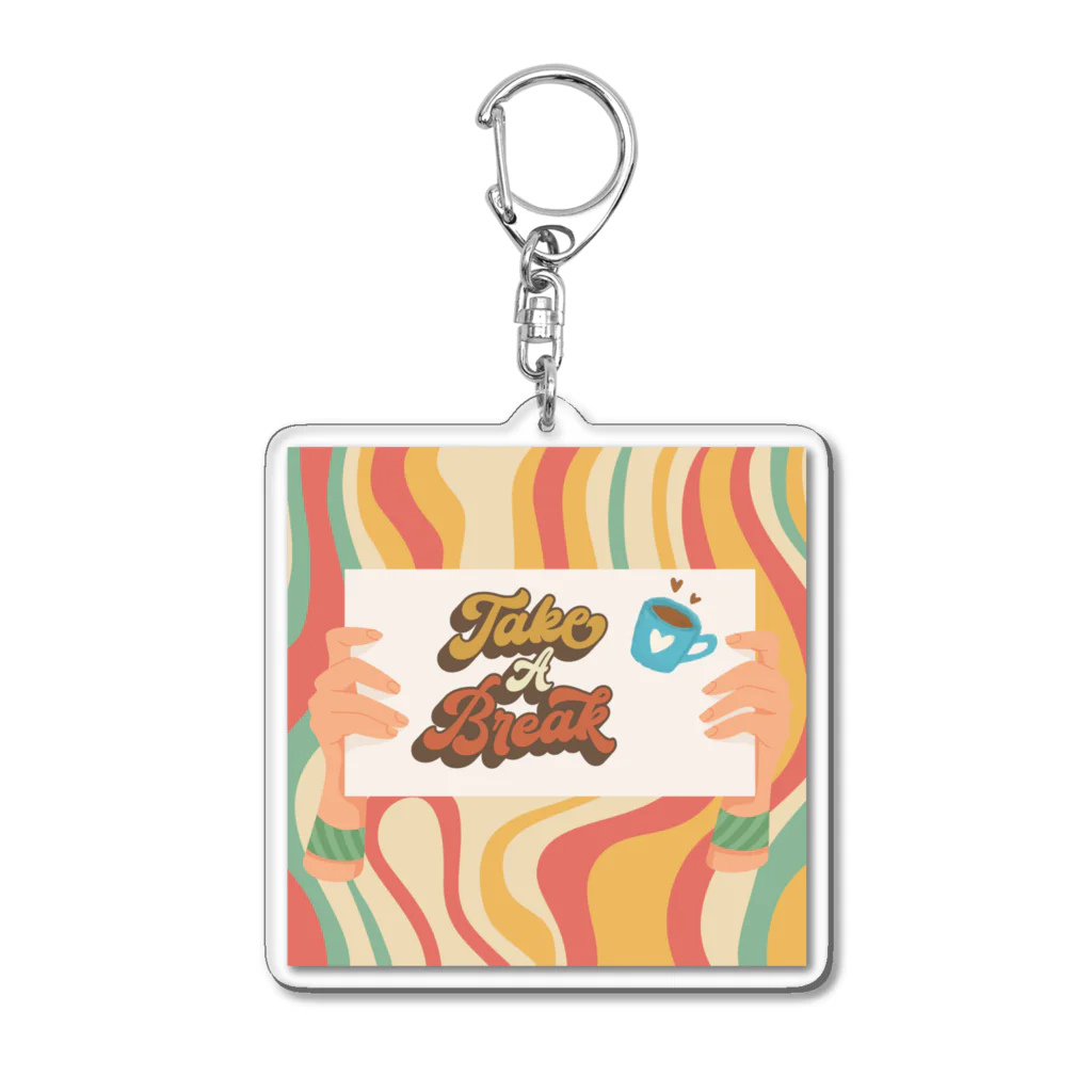 Cafe Mokaのティータイム Acrylic Key Chain