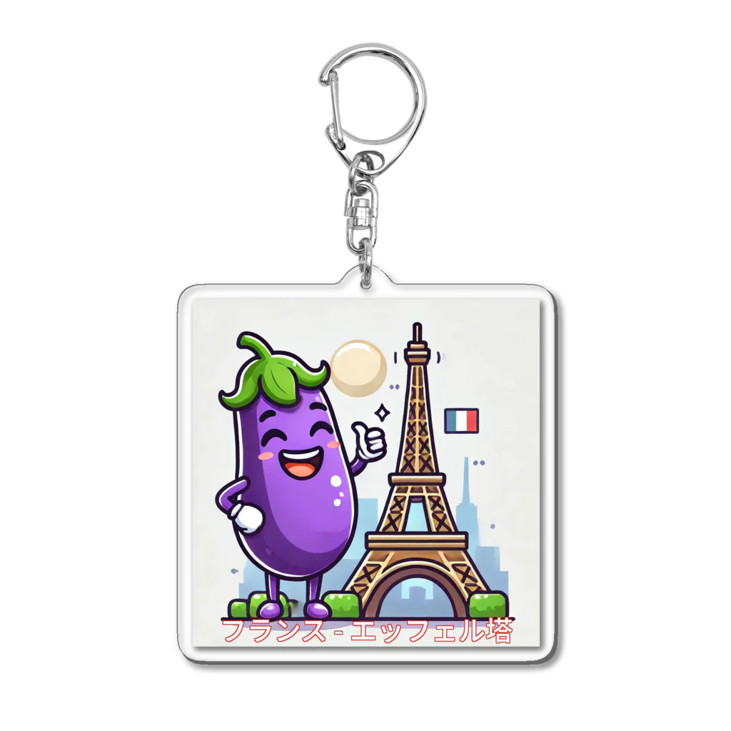 レトロのナスビー Acrylic Key Chain