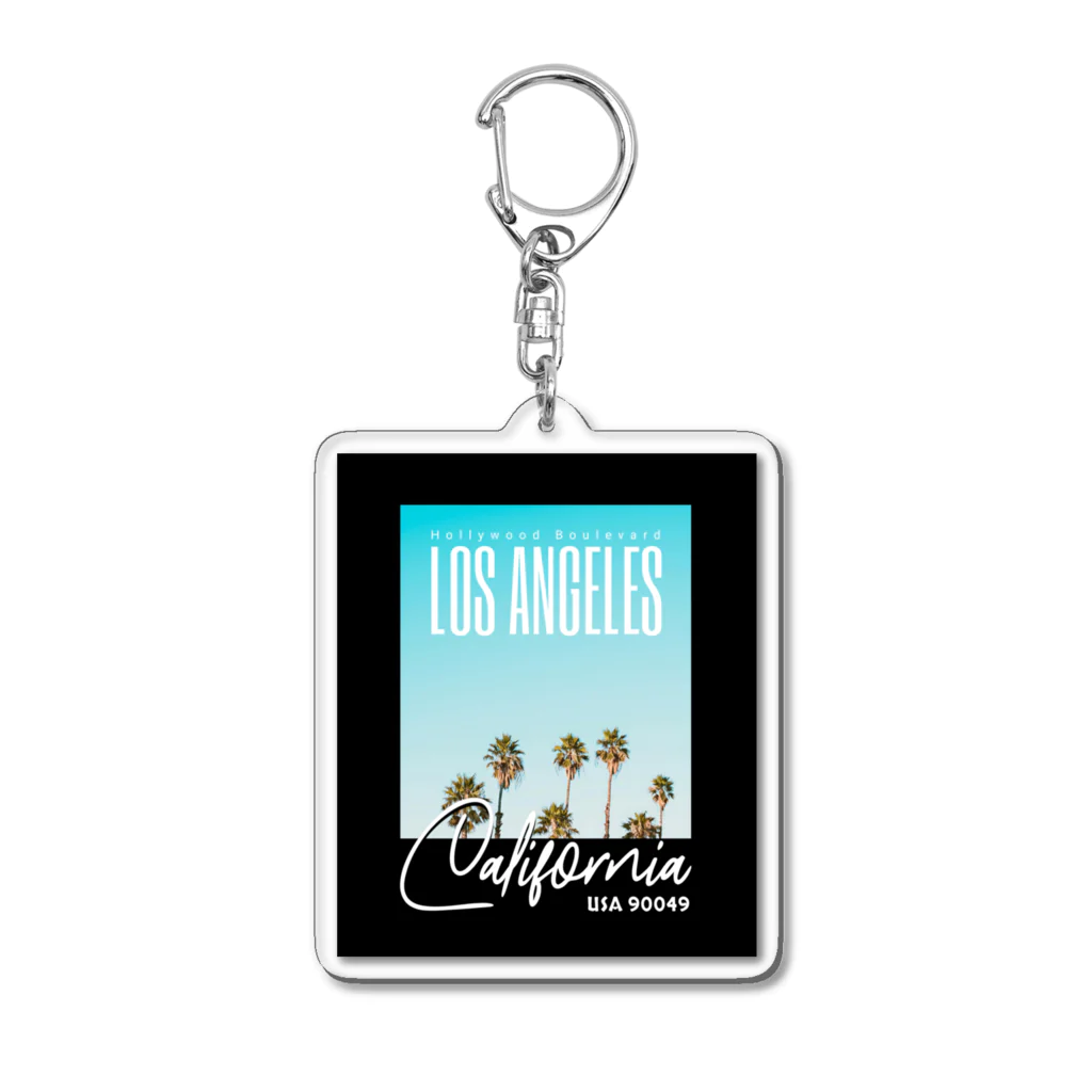 HappyFaceMarketの青空ハリウッドブルーバードUSA Acrylic Key Chain