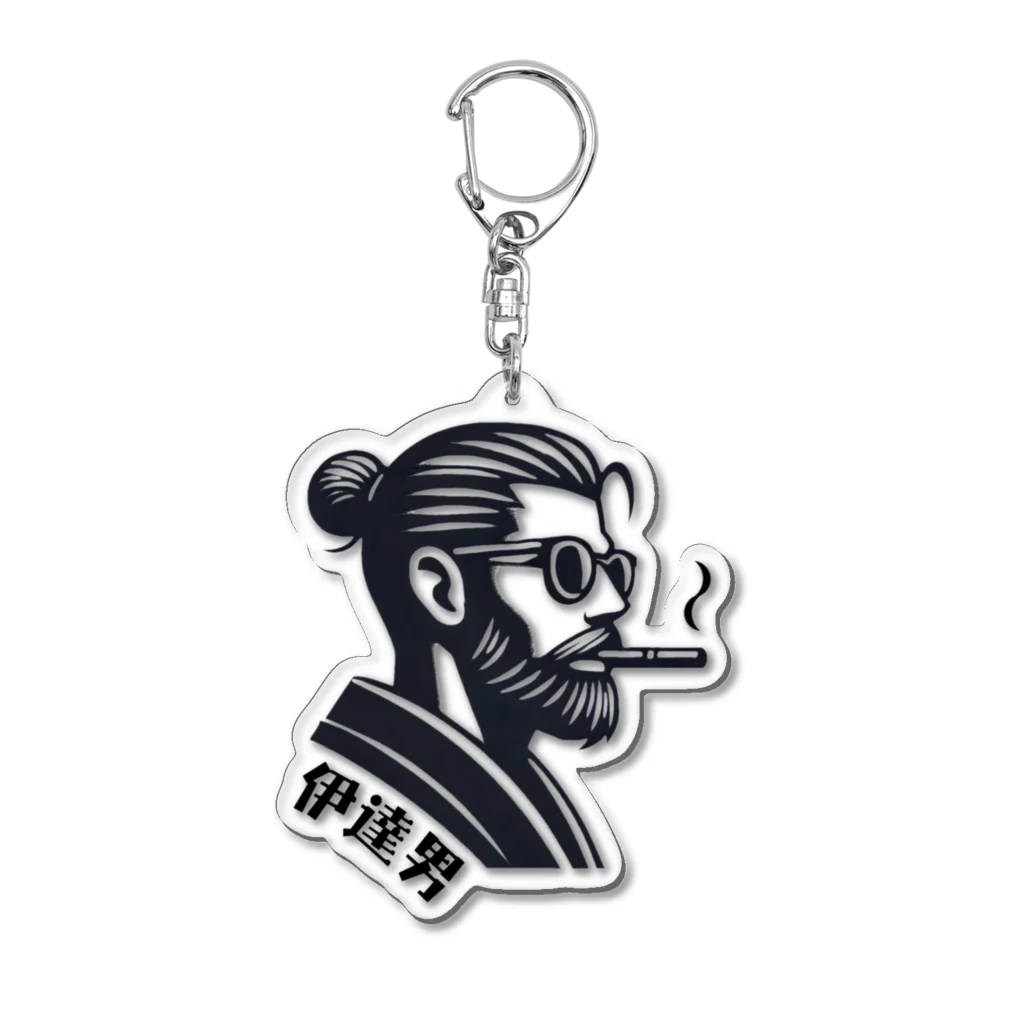 UKIYO-E_POP_by_convert_worksの伊達男 Acrylic Key Chain