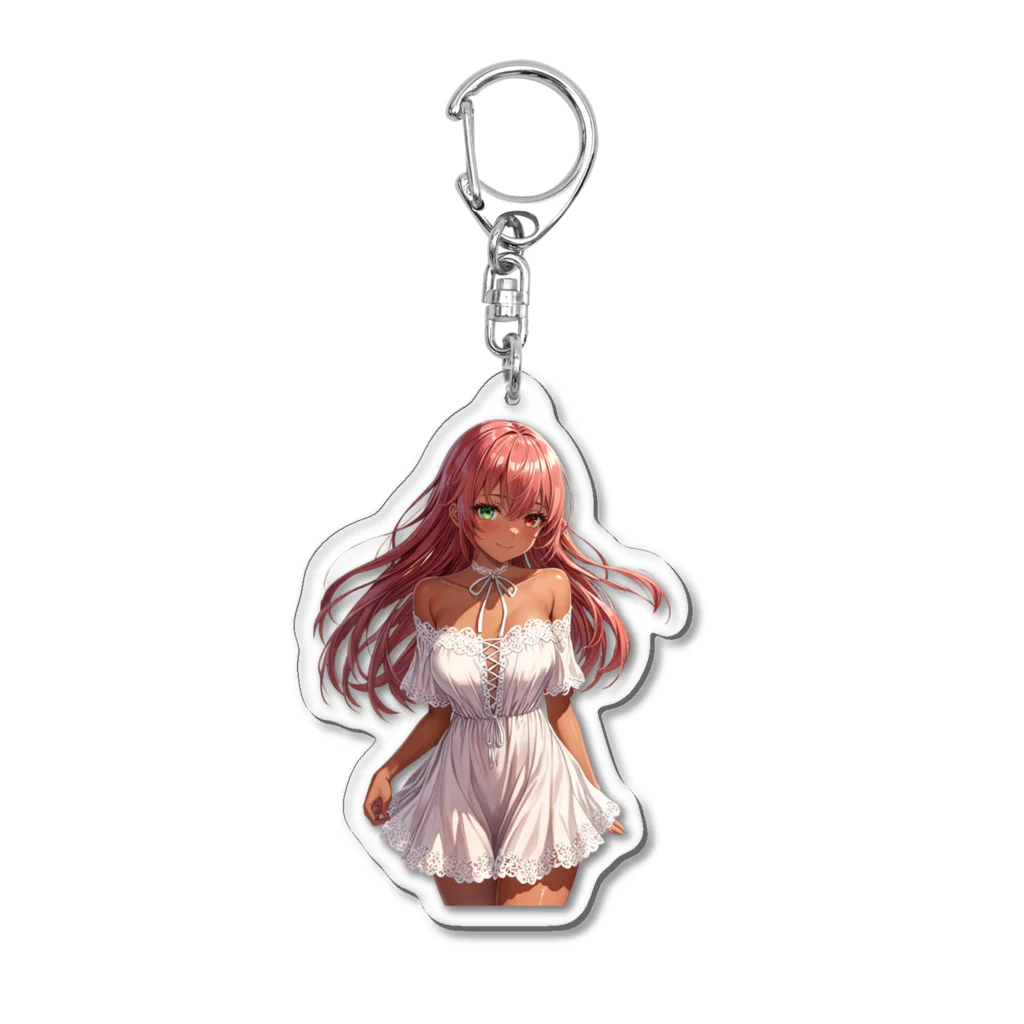 ヴィヴィオのオフショルダーレースアップワンピース Acrylic Key Chain