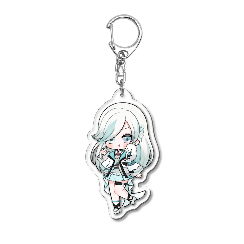 しろいる家との出会いのぽんじゃないもん！！ Acrylic Key Chain
