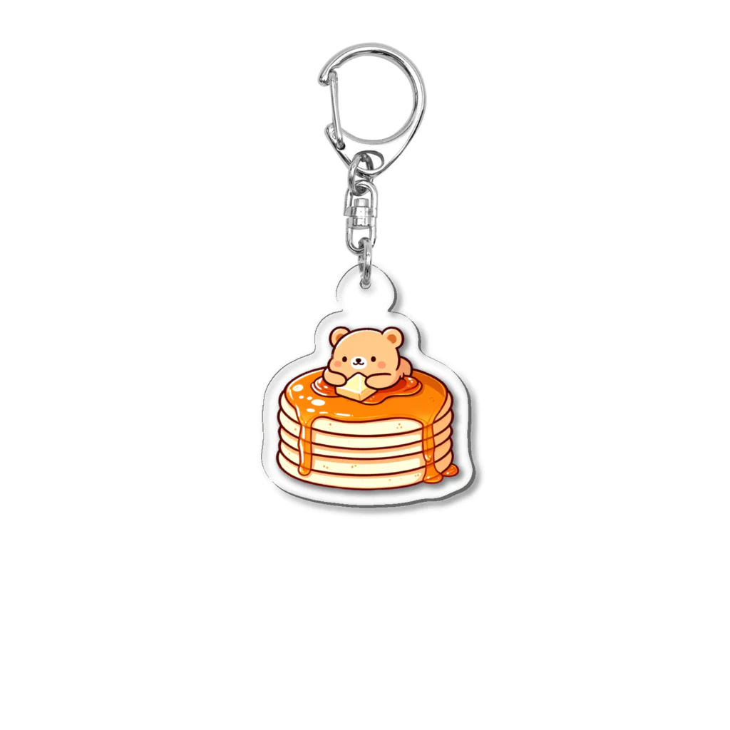 Slabo+Kariiのホットケーキとクマさん Acrylic Key Chain