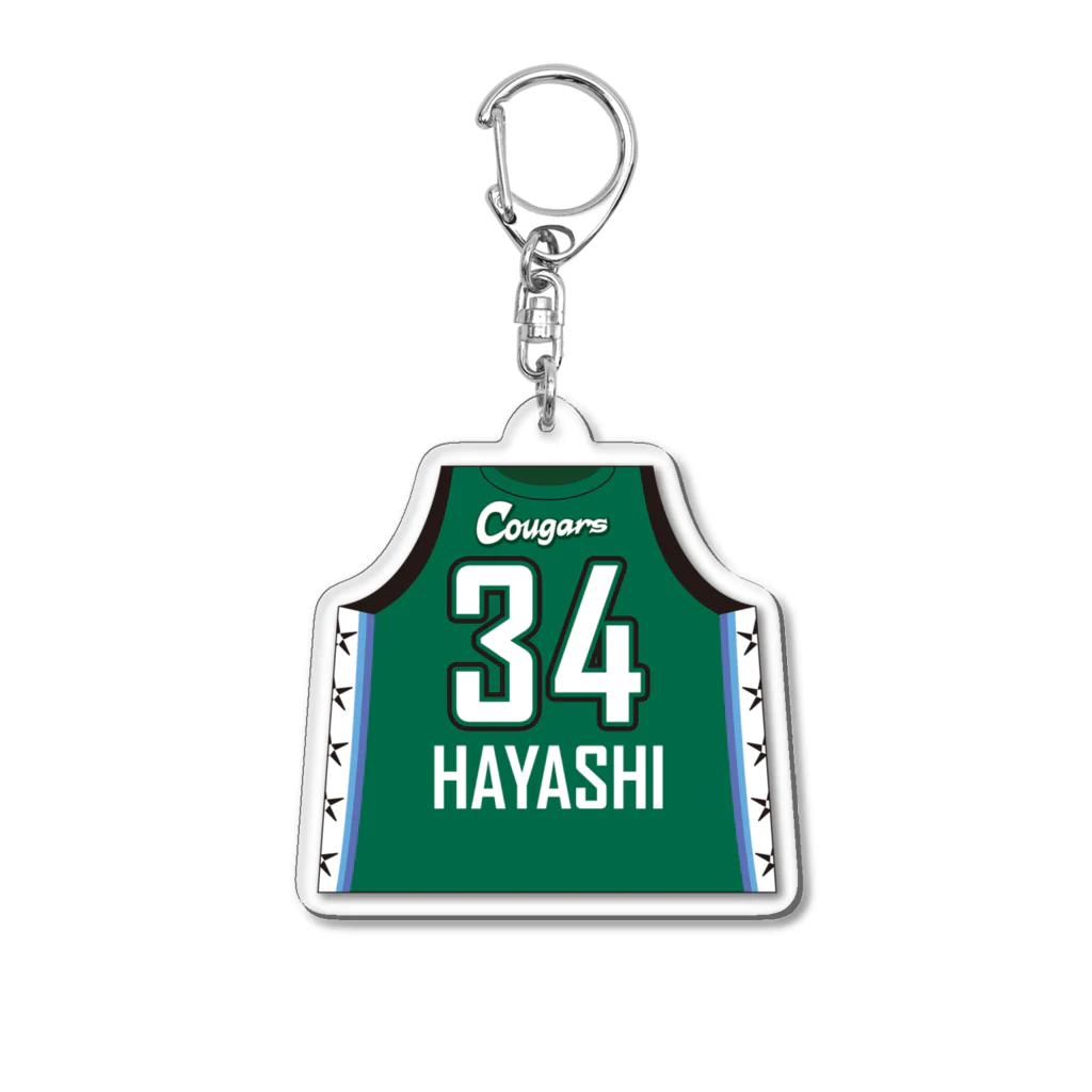 日立ハイテク クーガーズ🏀公式ショップの#34 林 未紗：アクリルキーホルダー（ユニフォーム） Acrylic Key Chain