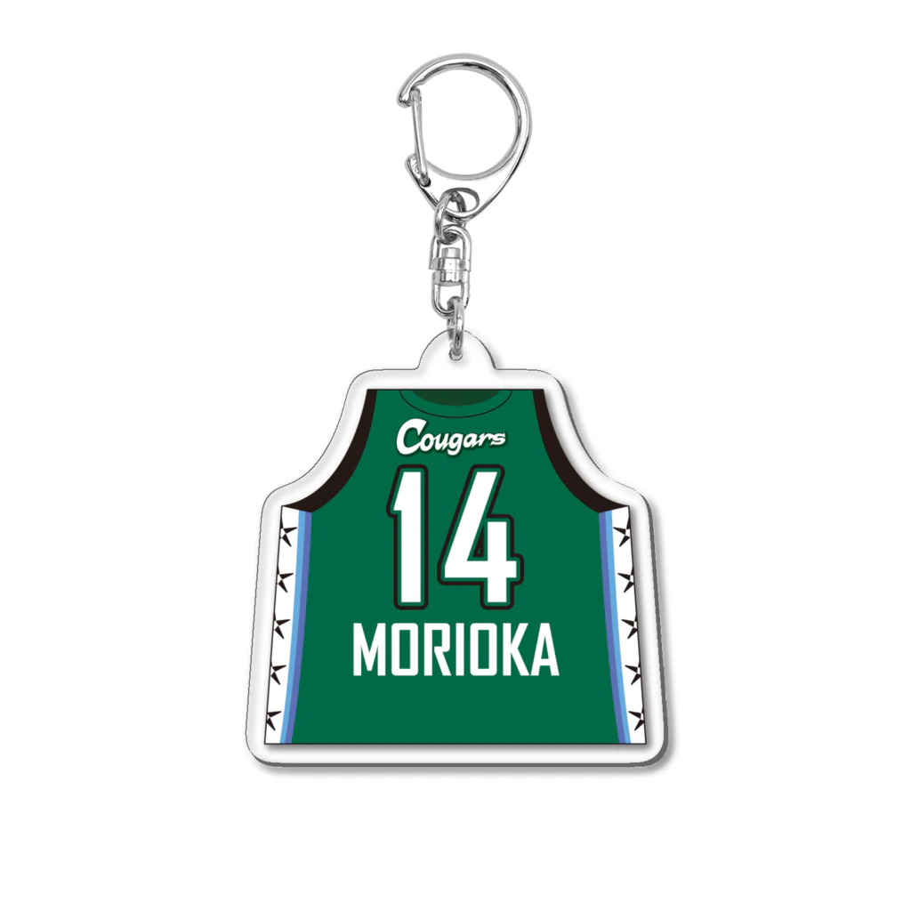日立ハイテク クーガーズ🏀公式ショップの#14 森岡 ほのか：アクリルキーホルダー（ユニフォーム） Acrylic Key Chain