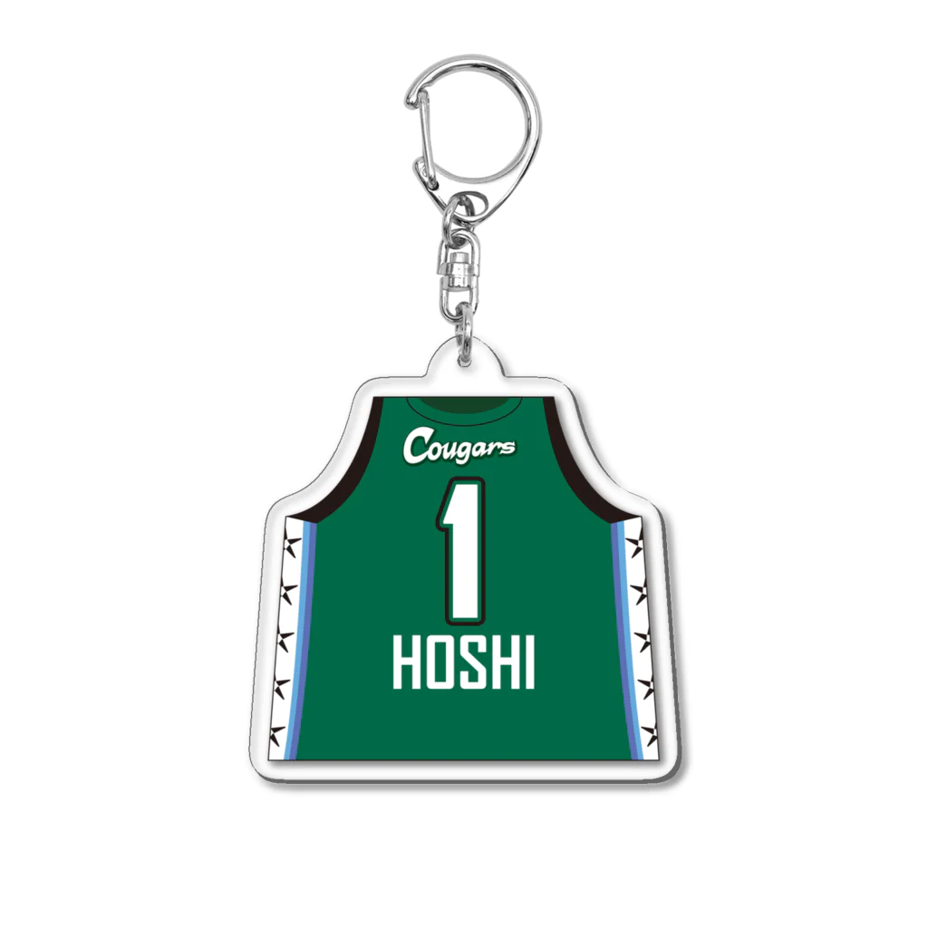 日立ハイテク クーガーズ🏀公式ショップの#01 星 香那恵：アクリルキーホルダー（ユニフォーム） Acrylic Key Chain