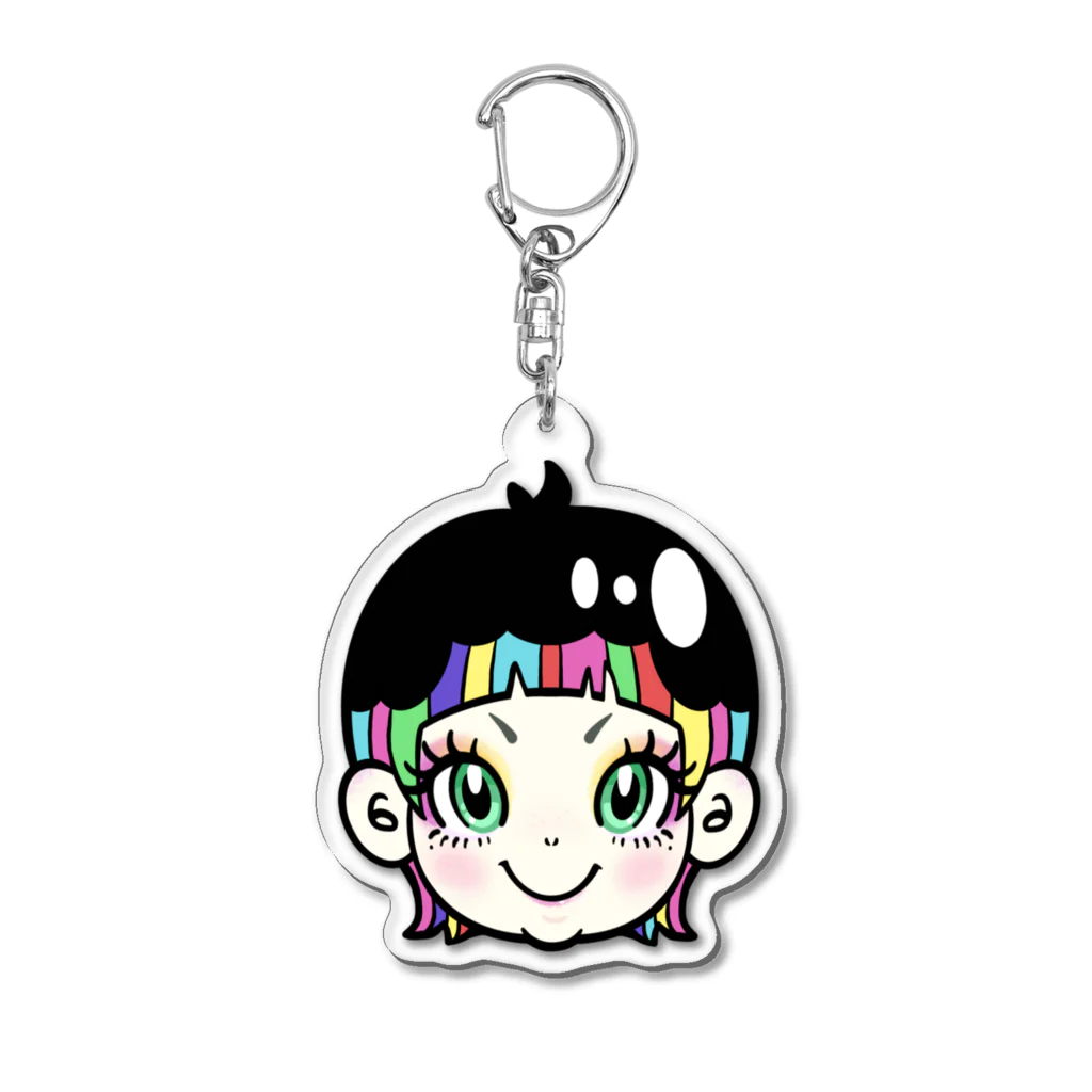 🌈スーパーラッキィ🌈のにじいろ Acrylic Key Chain