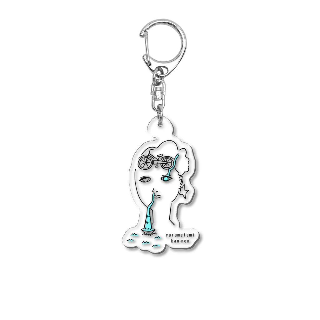 小川賀子のゆるめてみ観音 Acrylic Key Chain