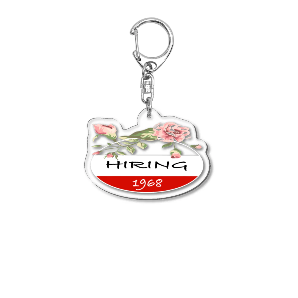 HIRINGのRETRO FLOWER Acrylic Key Chain