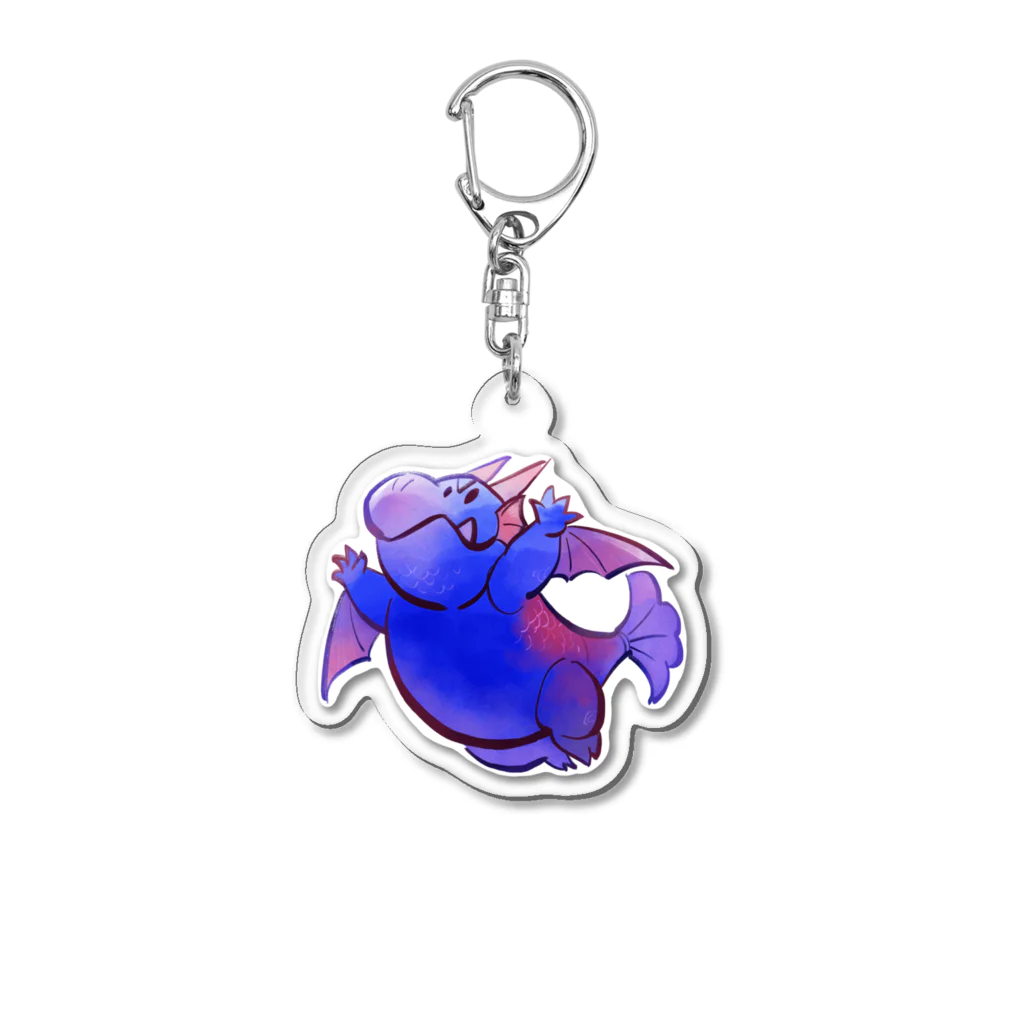 ハチノショップ　スズリ店のかっくうドラゴン Acrylic Key Chain