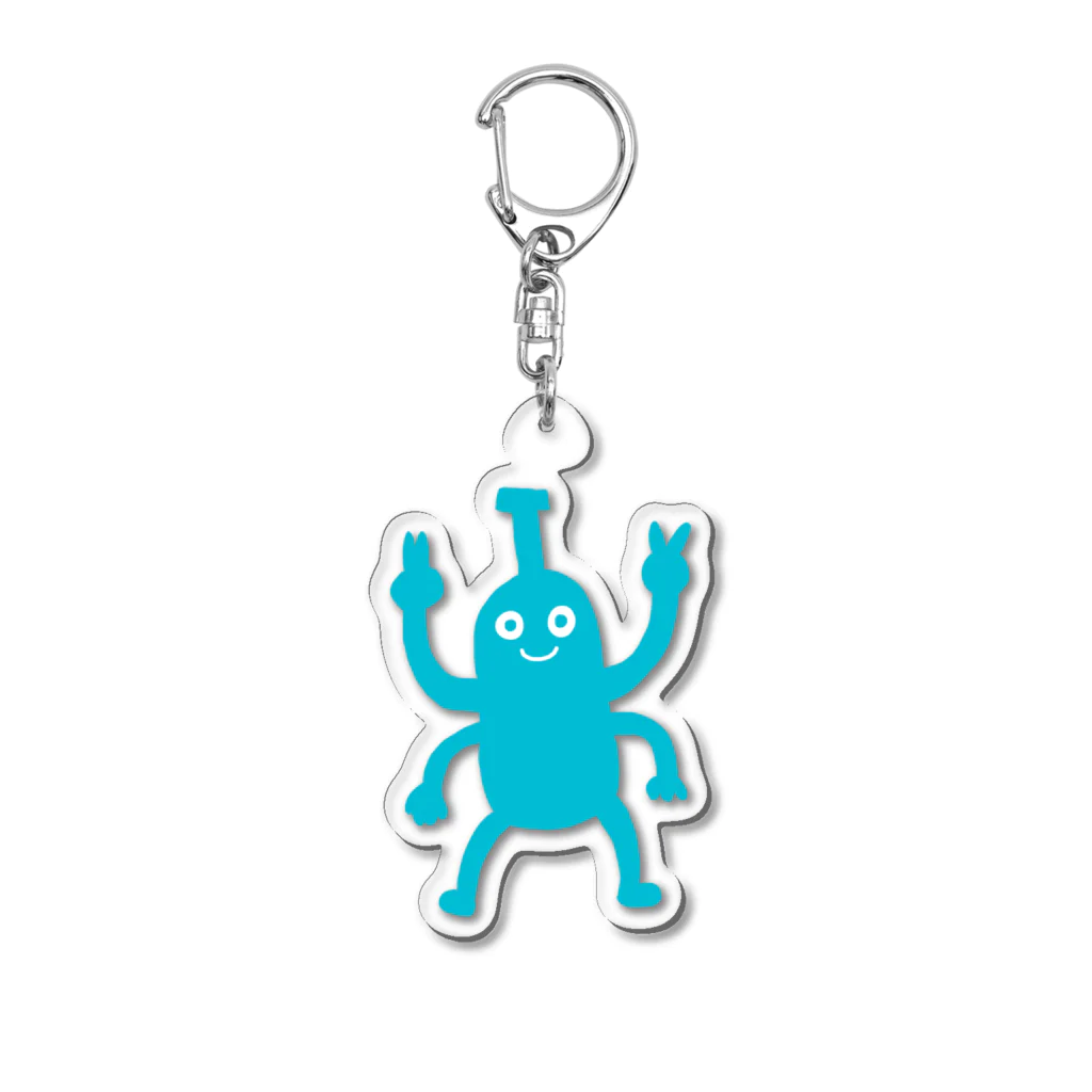 0-26のあおむし Acrylic Key Chain