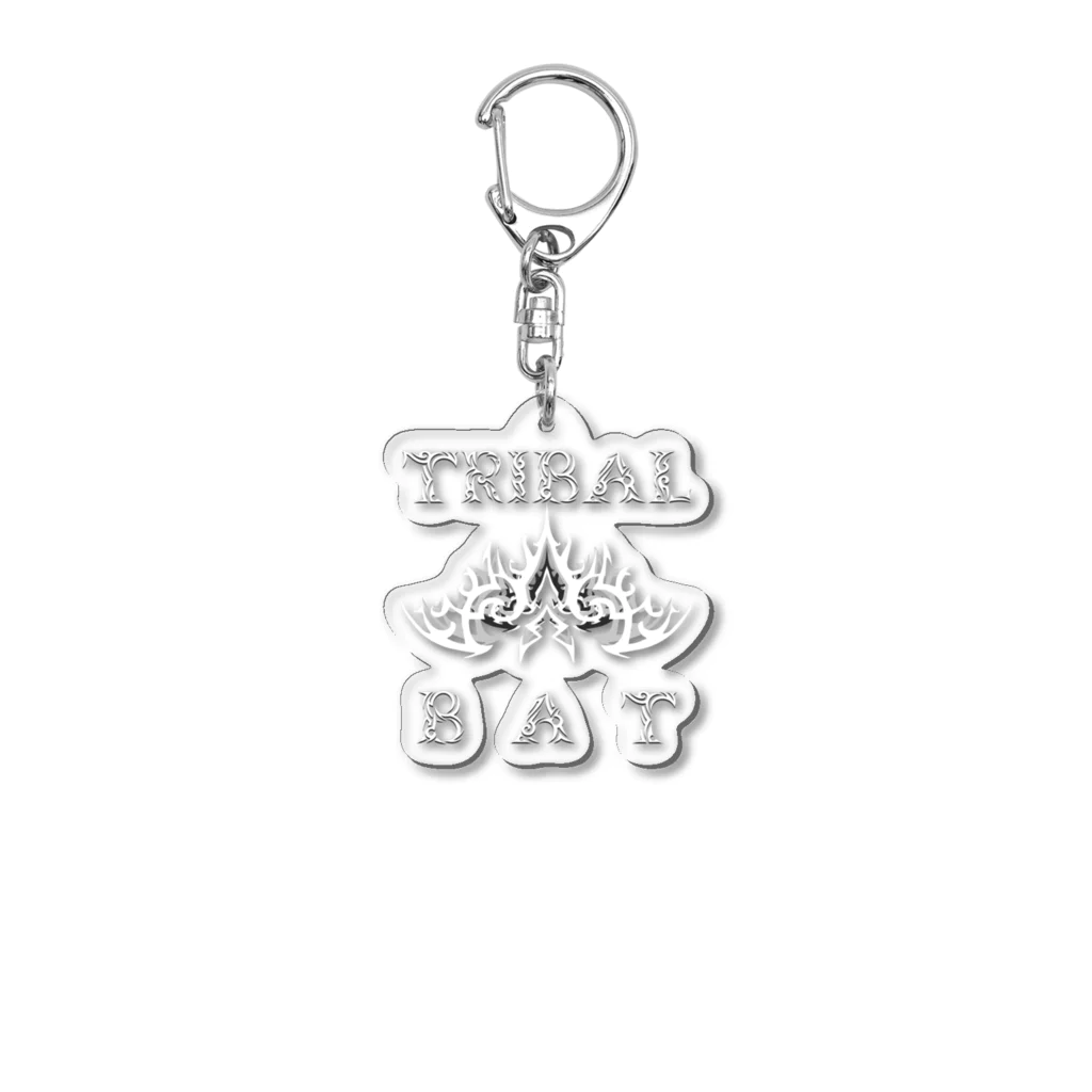 Ａ’ｚｗｏｒｋＳのTRIBAL☆BAT LAYERED WHT Acrylic Key Chain