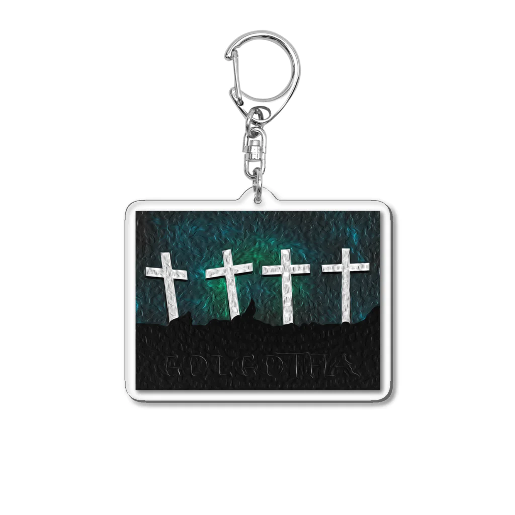 Ａ’ｚｗｏｒｋＳのGOLGOTHA OIL PAINTING Acrylic Key Chain