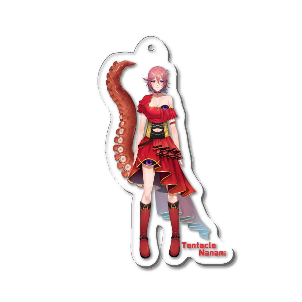 個人Vtuberテンタクル七海ショップSUZURI支店のテンタクル七海(全身) Acrylic Key Chain