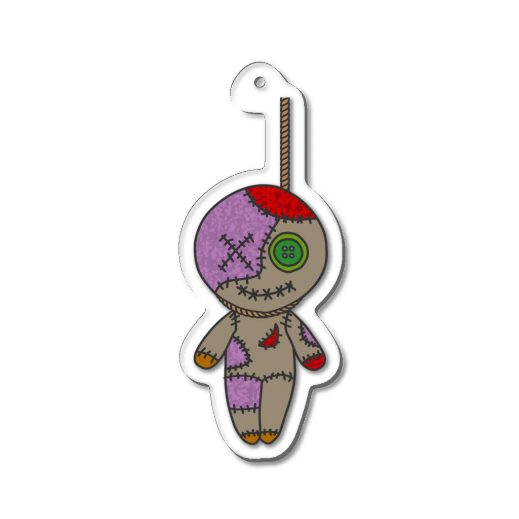 Ａ’ｚｗｏｒｋＳのHANGING VOODOO DOLL Acrylic Key Chain