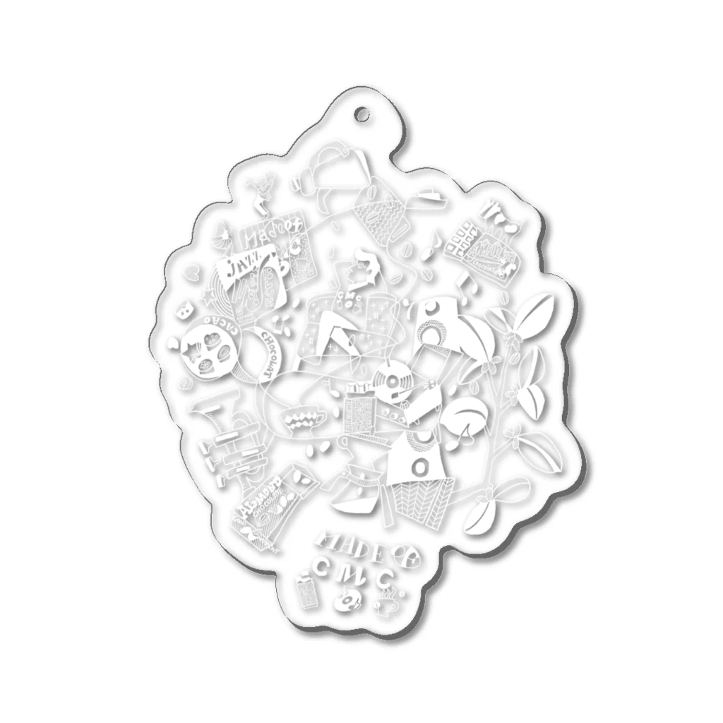 hilo tomula トムラ ヒロのMade Of CMC White Acrylic Key Chain