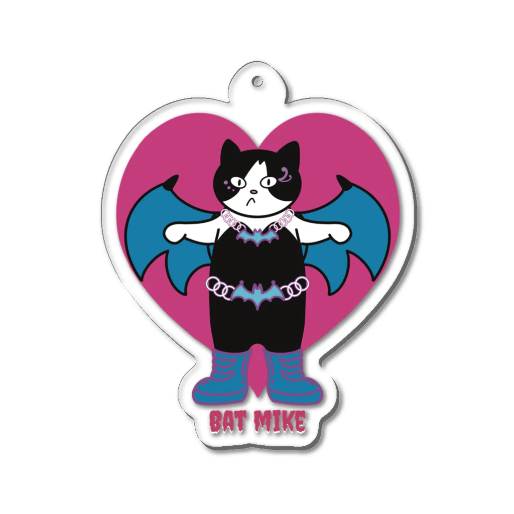 Metime Designs ☆ みぃたいむデザインのBAT MIKE Acrylic Key Chain