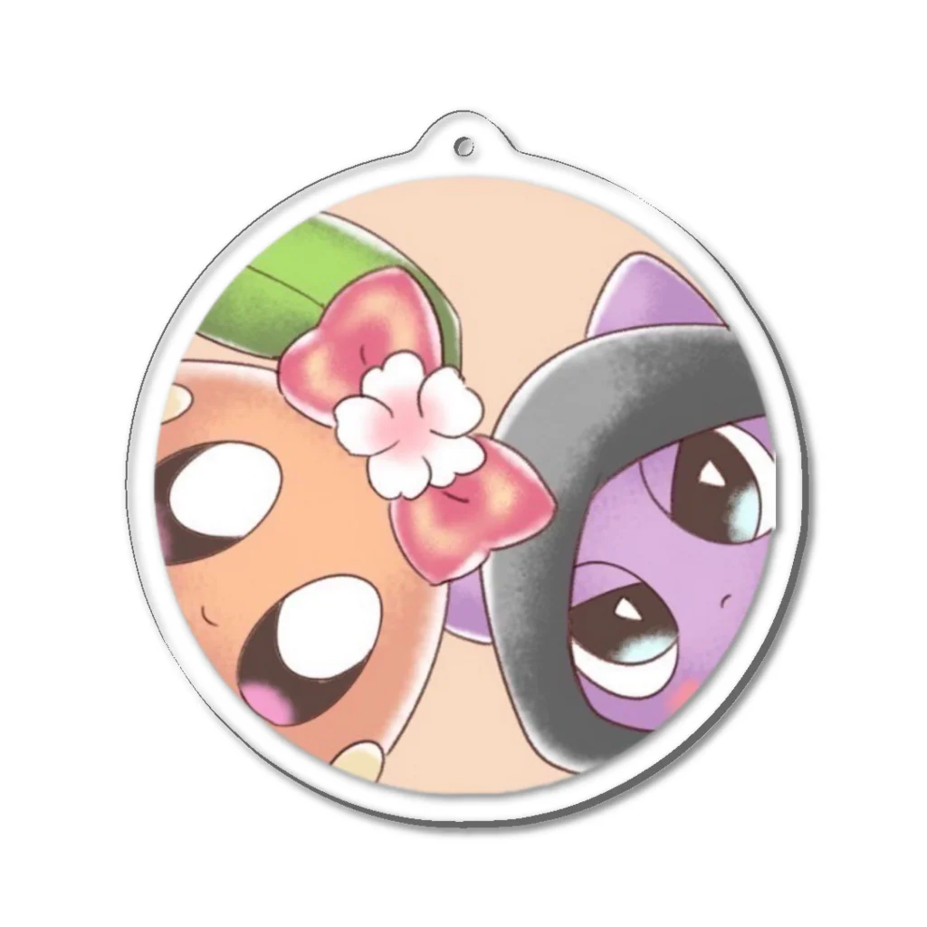 あんずまろんのおみせのあんまろゆうもち Acrylic Key Chain