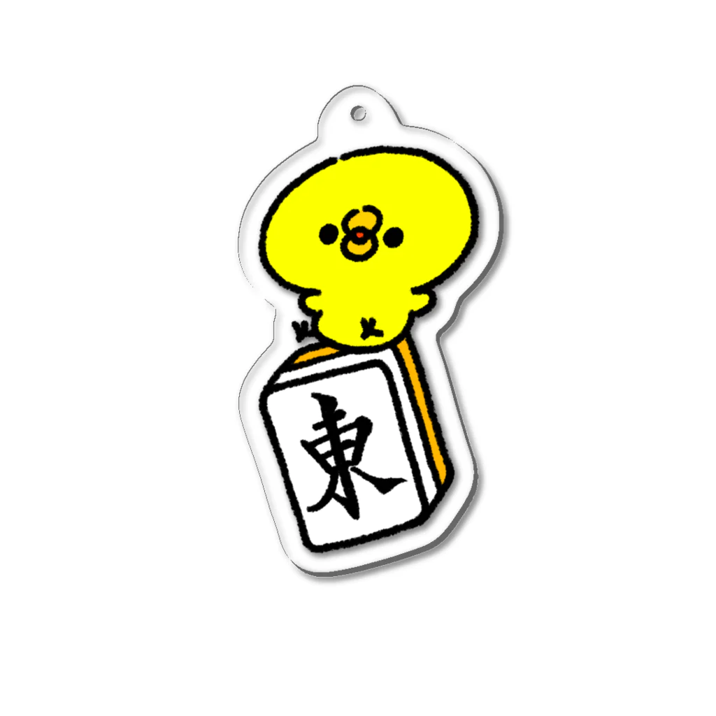 👑桜雨ちさ🐥【すごくつよい】のぴよぴよ 麻雀の旅 Acrylic Key Chain