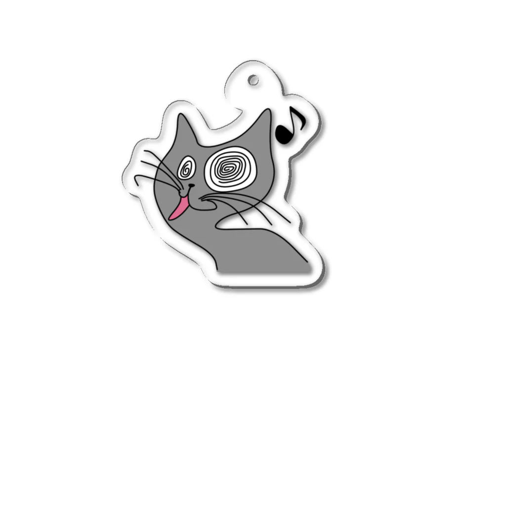 ご当地妖怪雑貨屋 鶴屋もののけ堂 SUZURI店の山猫ちゃん Acrylic Key Chain