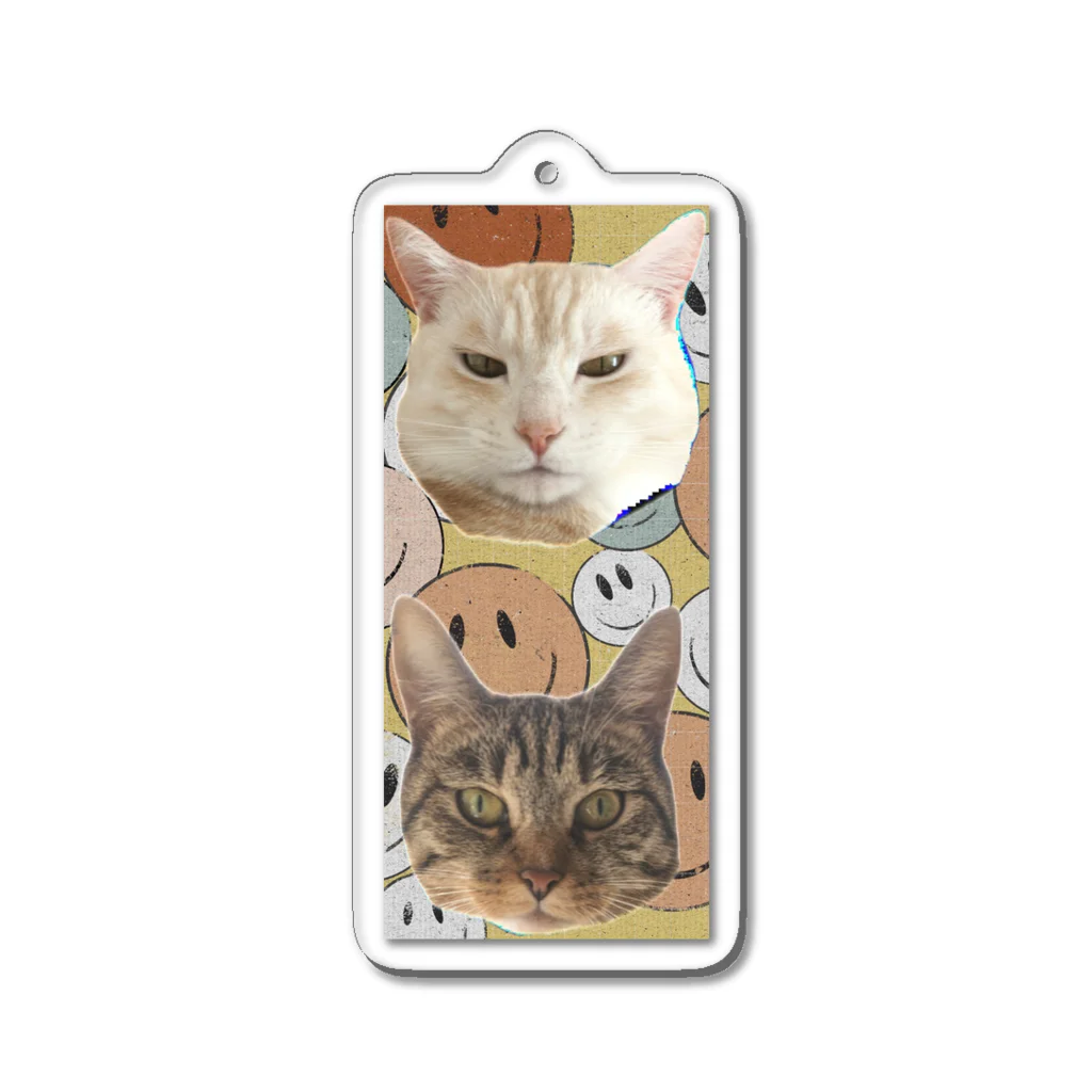 ぽつねこ亭のクラムすグッズPOP Acrylic Key Chain