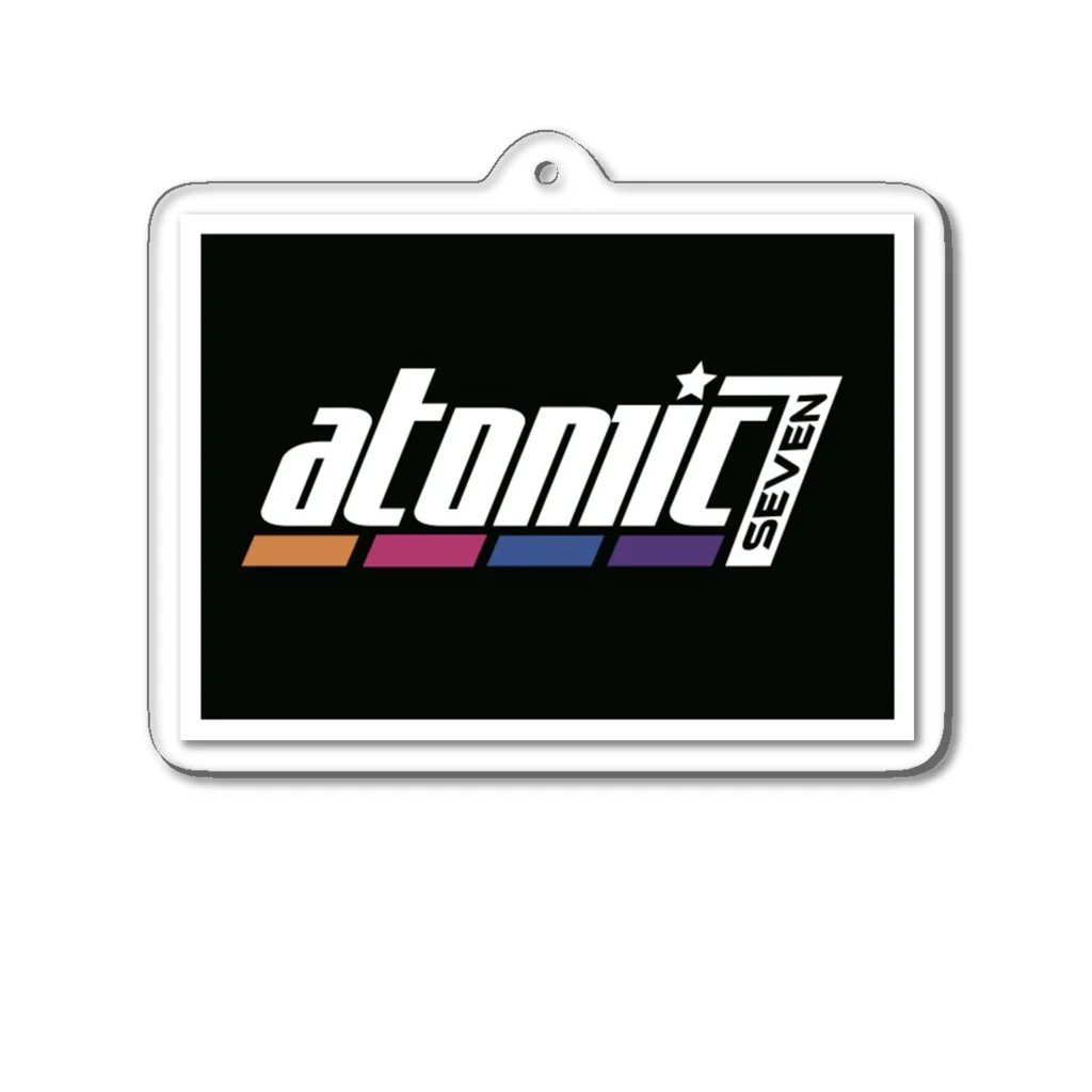 atomic7の【アクリルキーホルダー】atomic7 （ロゴ・黒） Acrylic Key Chain