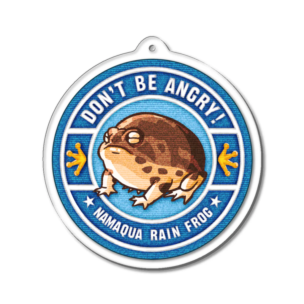 indigo_blue_moonのNamaqua Rain Frog (ワッペン風) Acrylic Key Chain