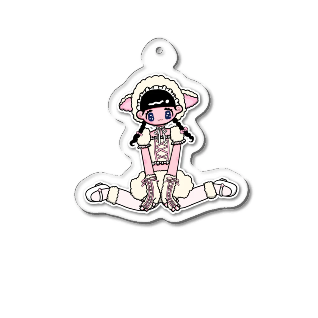 OshiKawaiiのめぇ〜^_^ Acrylic Key Chain