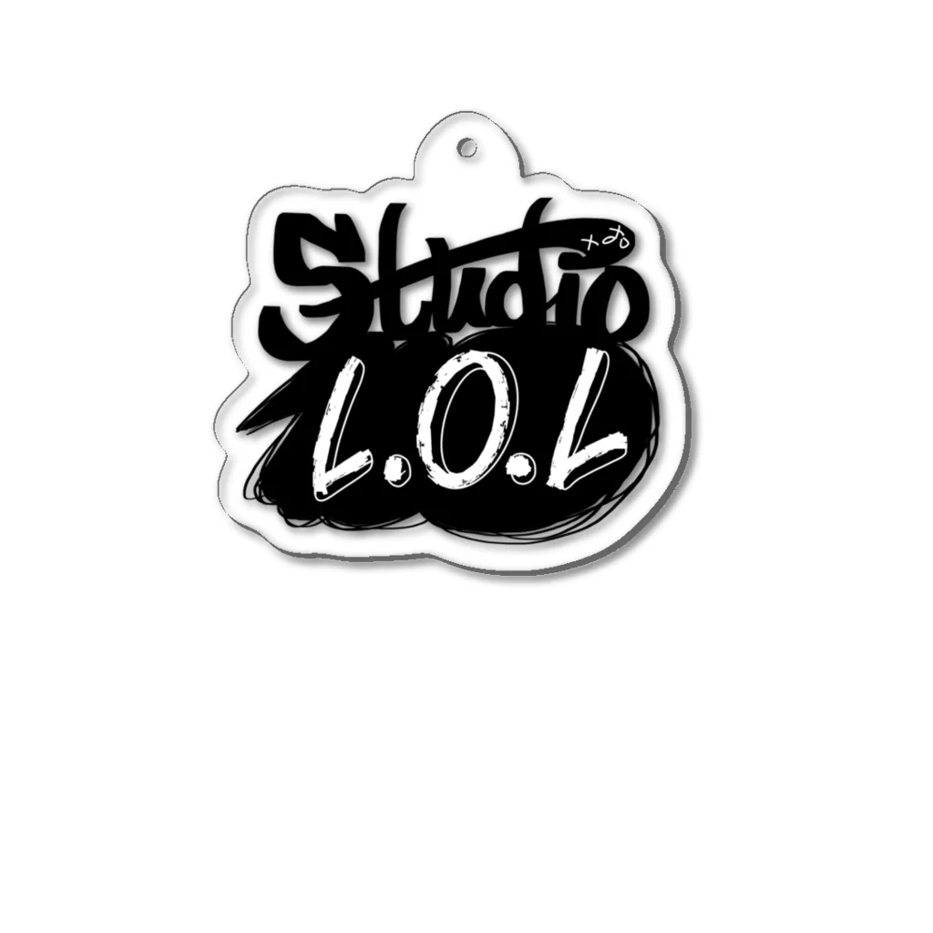 Studio L.O.LのStudio L.O.L モノクロロゴ Acrylic Key Chain