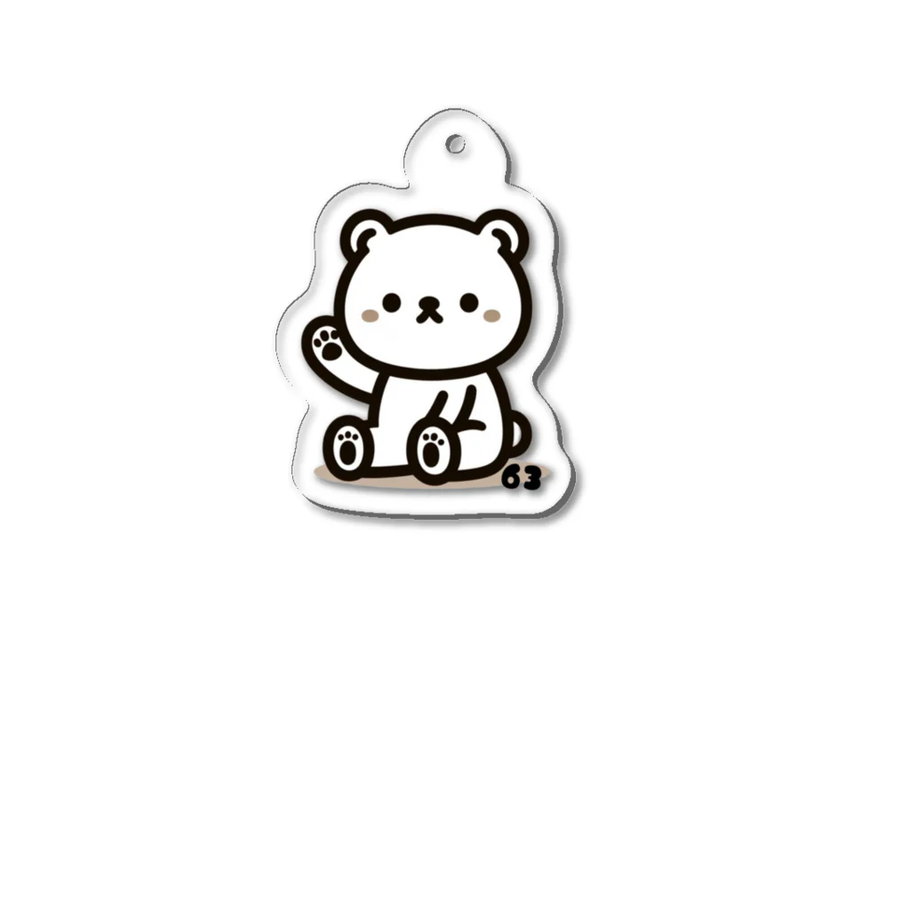 romiromi☆6363のROMIKUMA Acrylic Key Chain