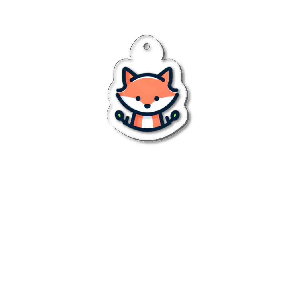 終わらない夢🌈の可愛い💕きつね🦊✨ Acrylic Key Chain