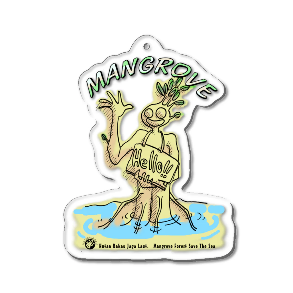 Toko Nataraja Baliのマングローブ　Mangrove Acrylic Key Chain