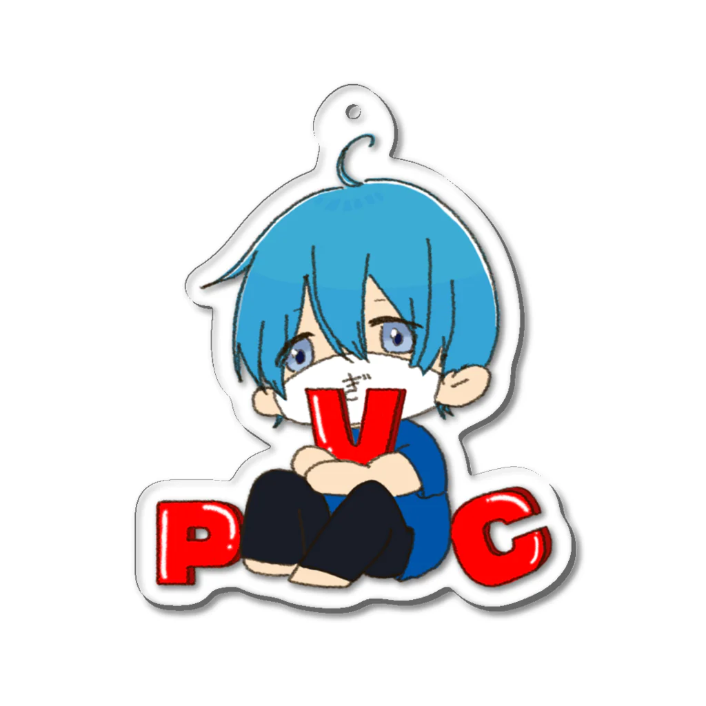 ぎわちん。屋のPVC持つぎわちん。 Acrylic Key Chain