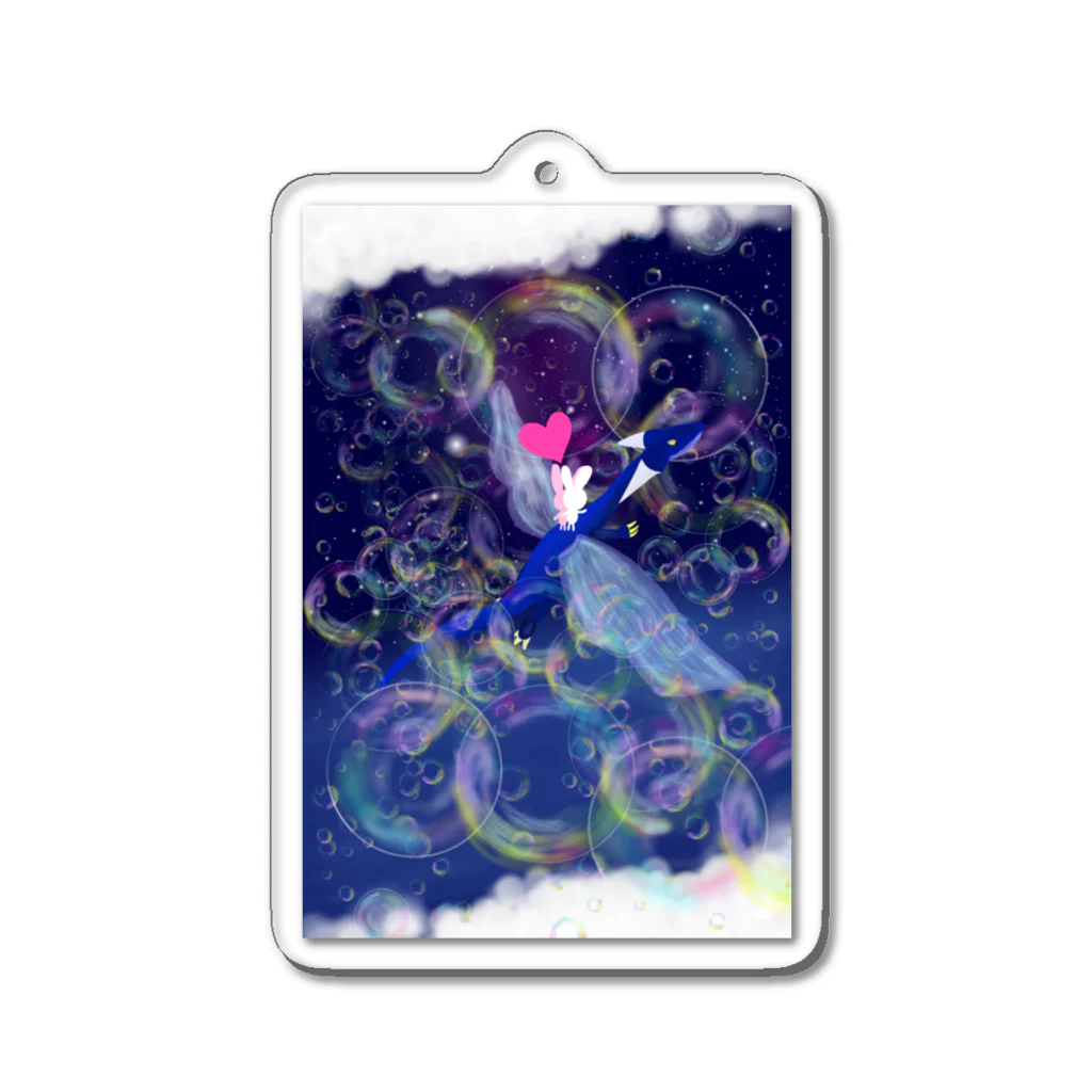 haa-taの夜間飛行 Acrylic Key Chain