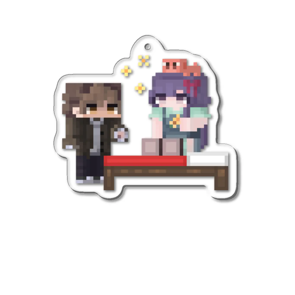 BrouのBrou & Rikka Acrylic Keychain アクリルキーホルダー